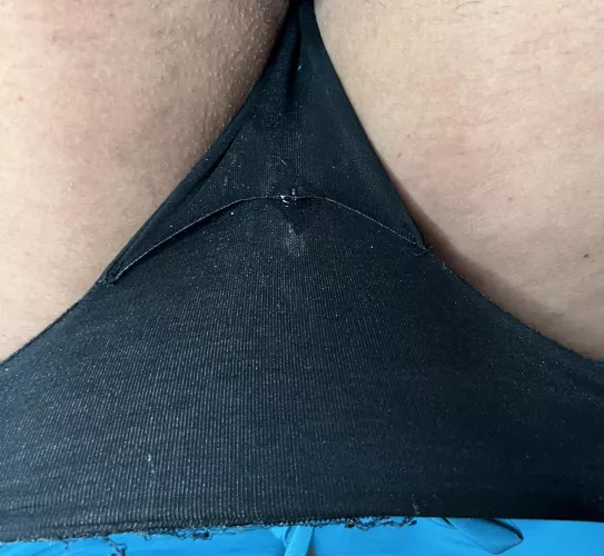 My Nurse panties after cheating and taking a cream pie at work