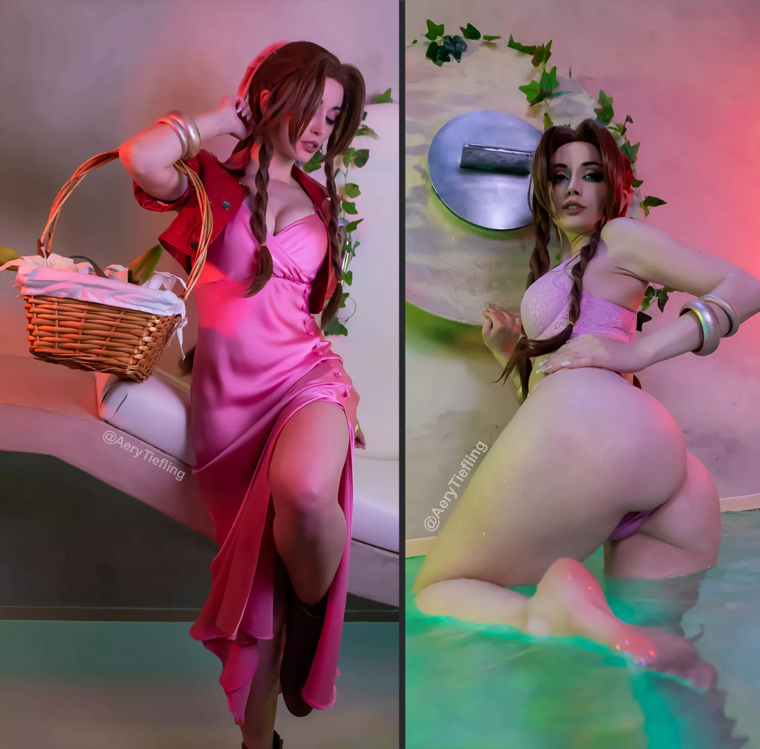 Aerith (Aery Tiefling) [Final Fantasy 7][OC]