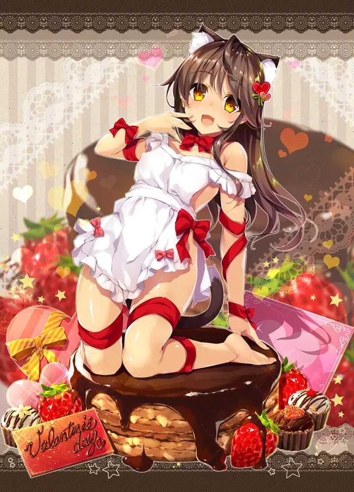 Valentine's breakfast is served, you want some cream with this order?