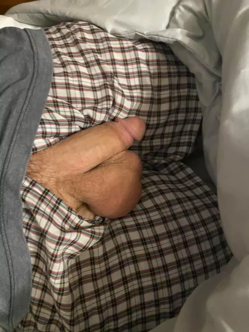My big balls make a nice pillow for my big dick. :)