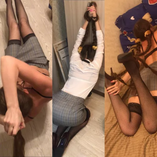 Which pose for hair bondage or hairpulling you prefer?