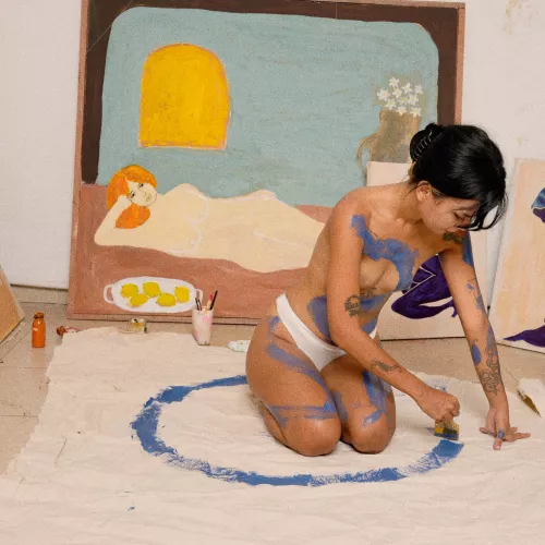 Go inside the circle if you're horny