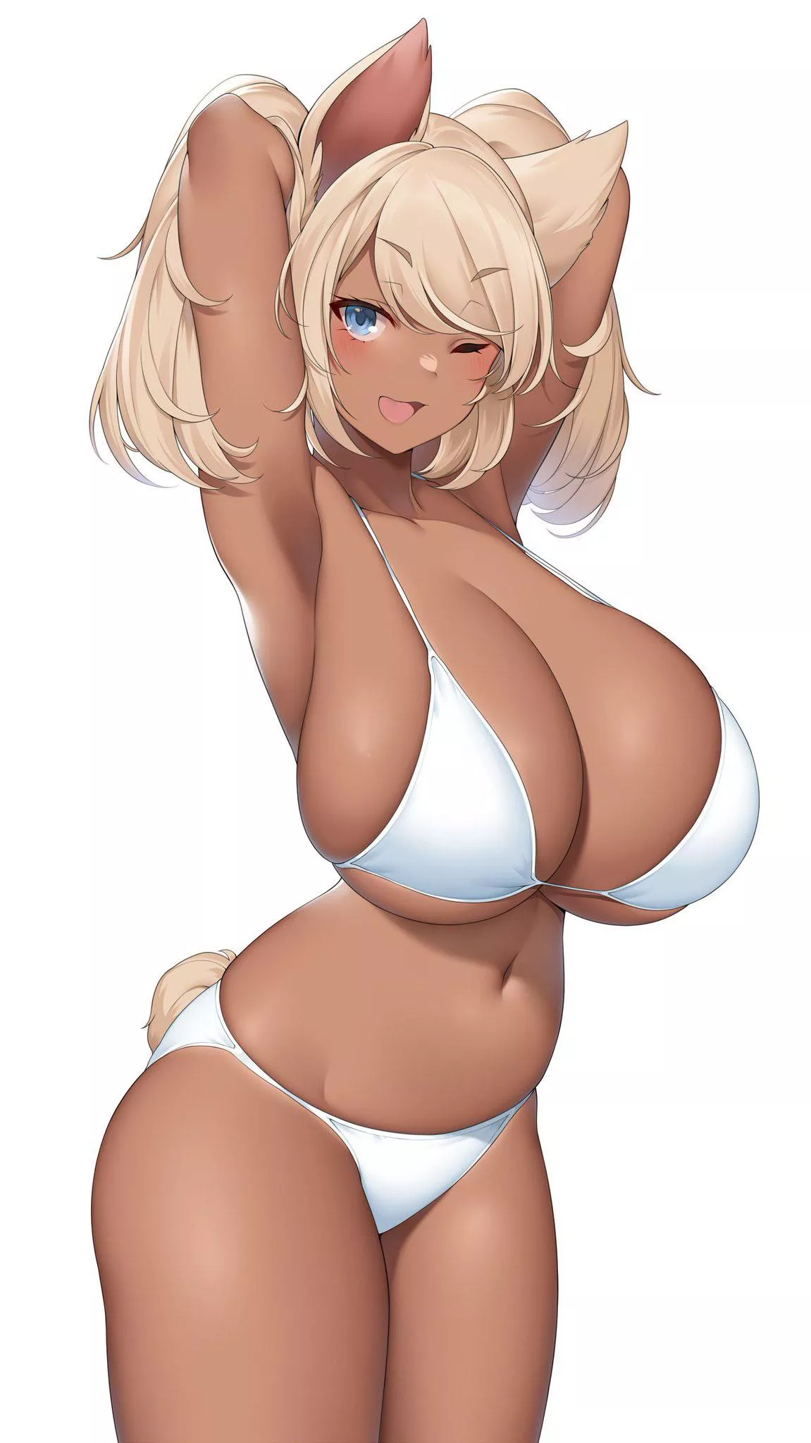 White bikini