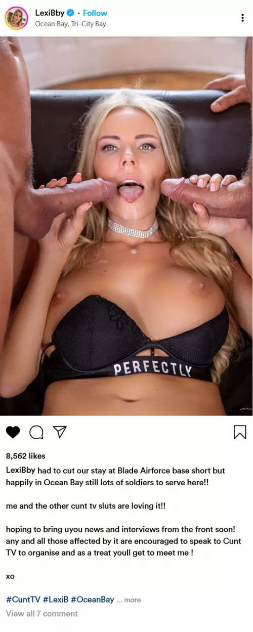 (cuntagram) @LexiBby - been moved to Ocean Bay, cum say hi!!