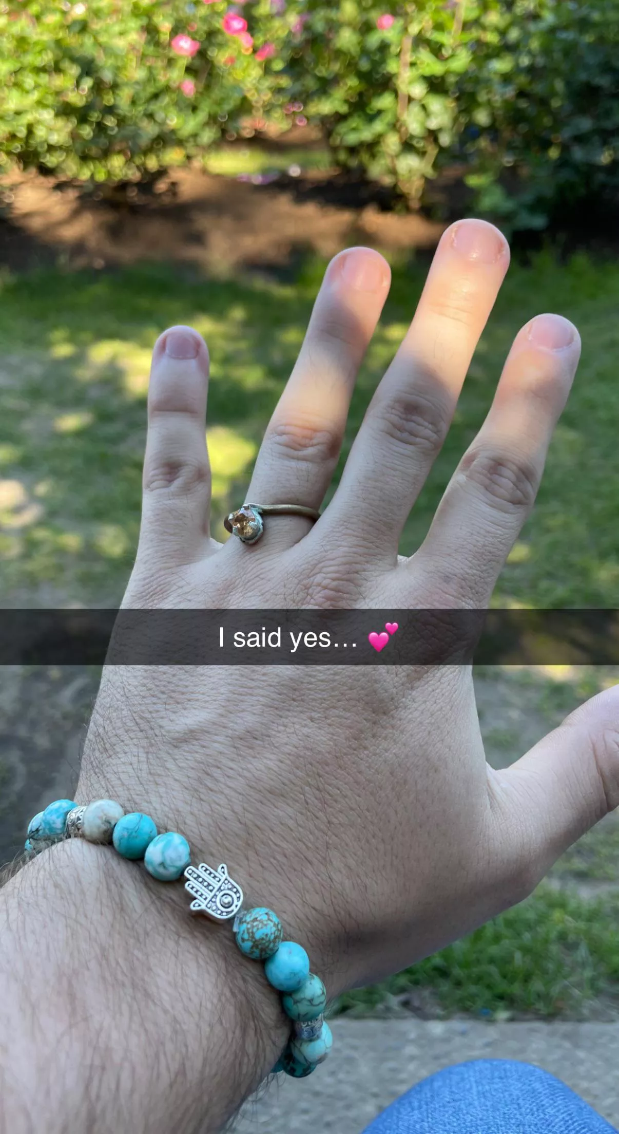 He asked…