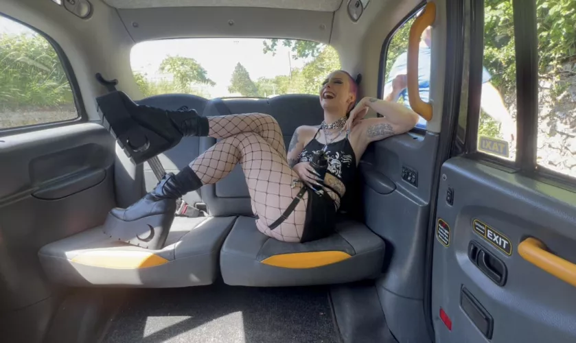 I saw John driving around in his taxi and I had to stop him!