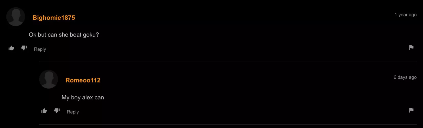 She's gonna get absolutely killed by Goku.