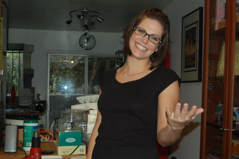 Bobbi at home...