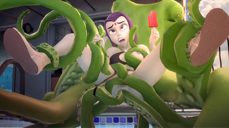 Raven's refreshing afternoon (FroggySfm) [DC]