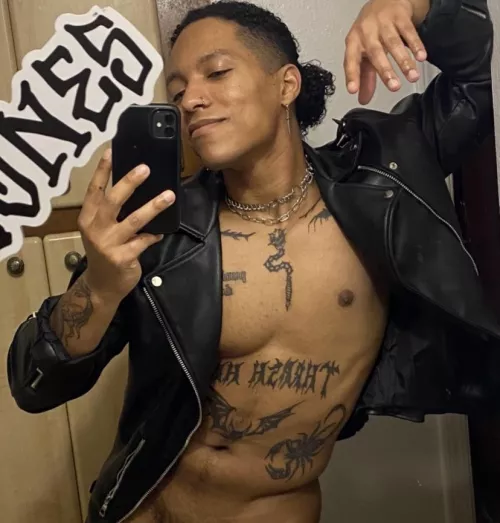 Tattoos and leather?