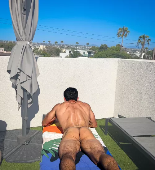 There’s an empty chair beside me if you want to join me for some nude sunbathing.