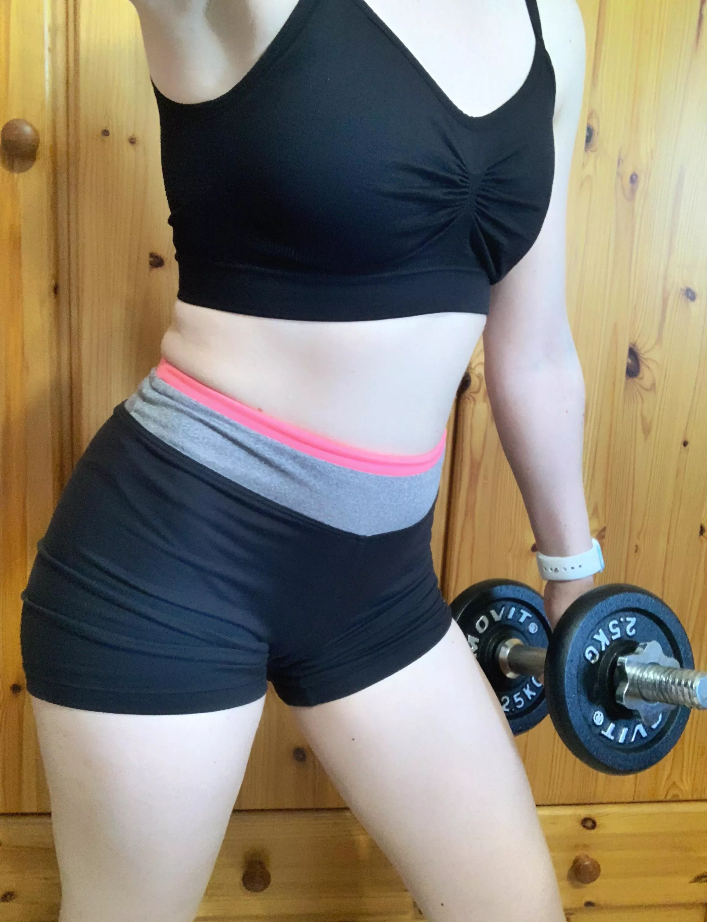 My sports bra doesn't really have to hold much 😊