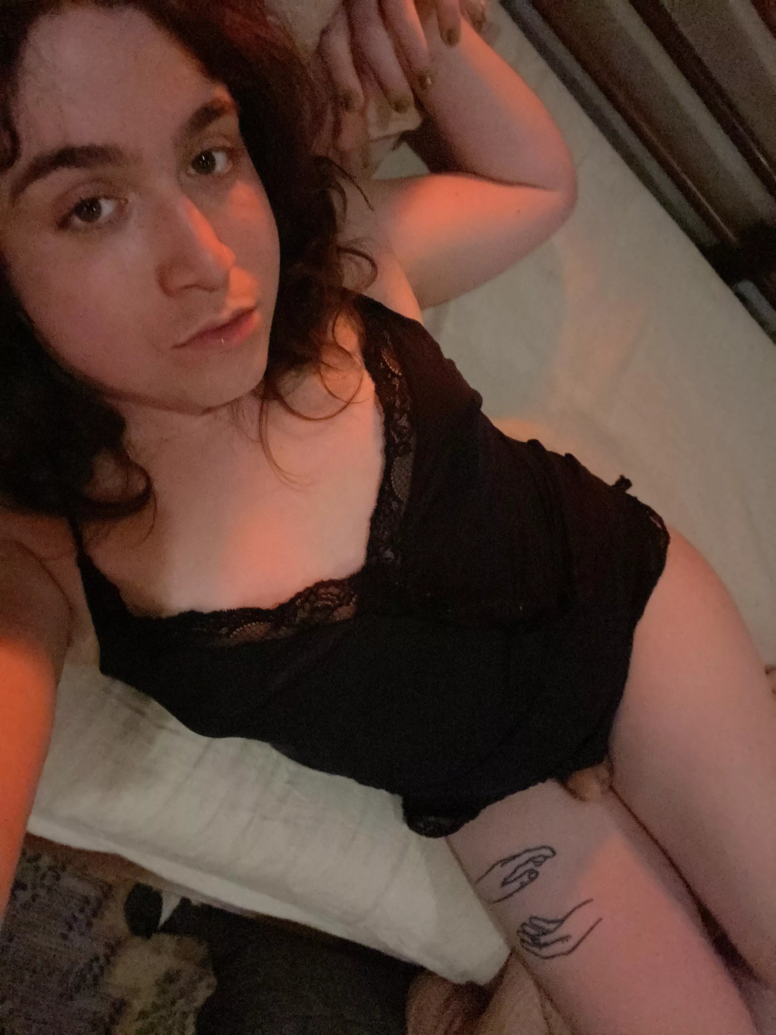 Peek a boo my lil clitty popped out 🙊