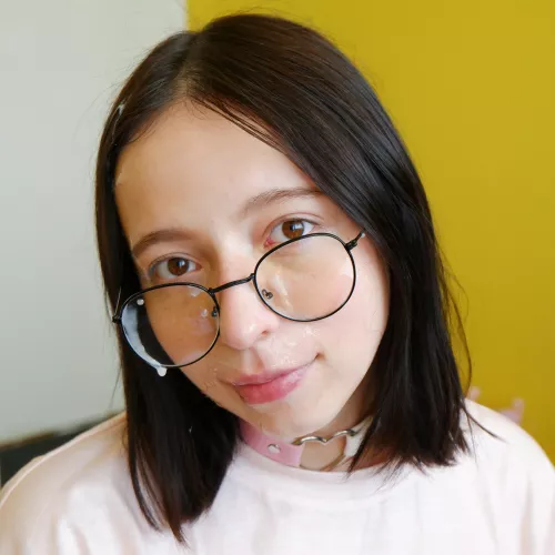 Warm and delicious🫦 Heard that boys love to see the cum on faces, maybe someone wanna cover me more💦