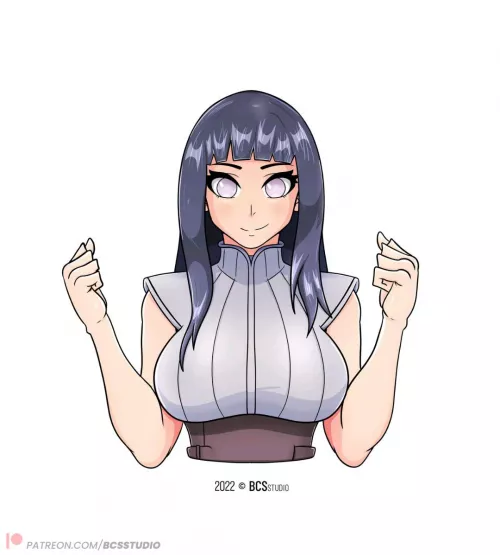 Busty Hinata [Naruto] (art by BCSstudio)