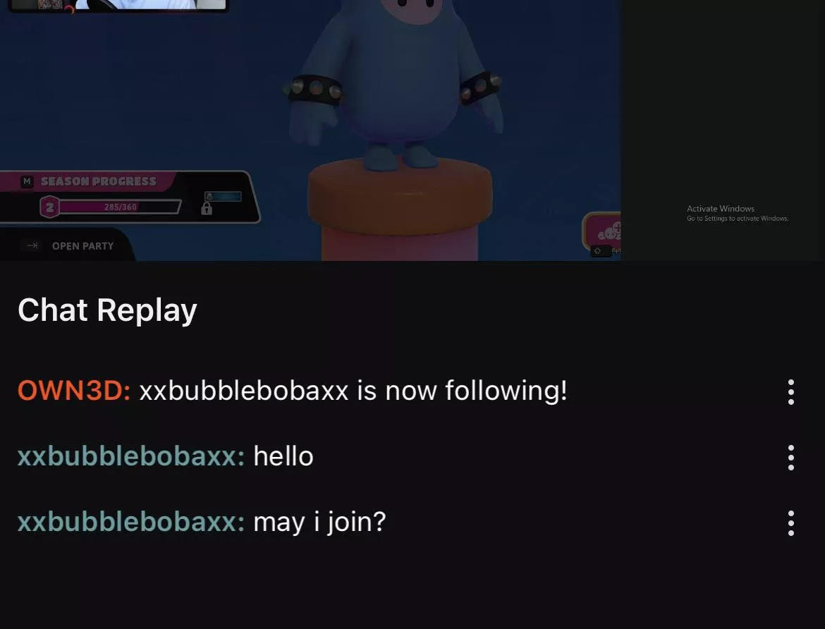 so my owned overlay always says in chat that someone followed me but never on my stream. Does anyone know how to fix that? (OBS) so my owned overlay always says in chat that someone followed me but never on my stream. Does anyone know how to fix that? (OBS)