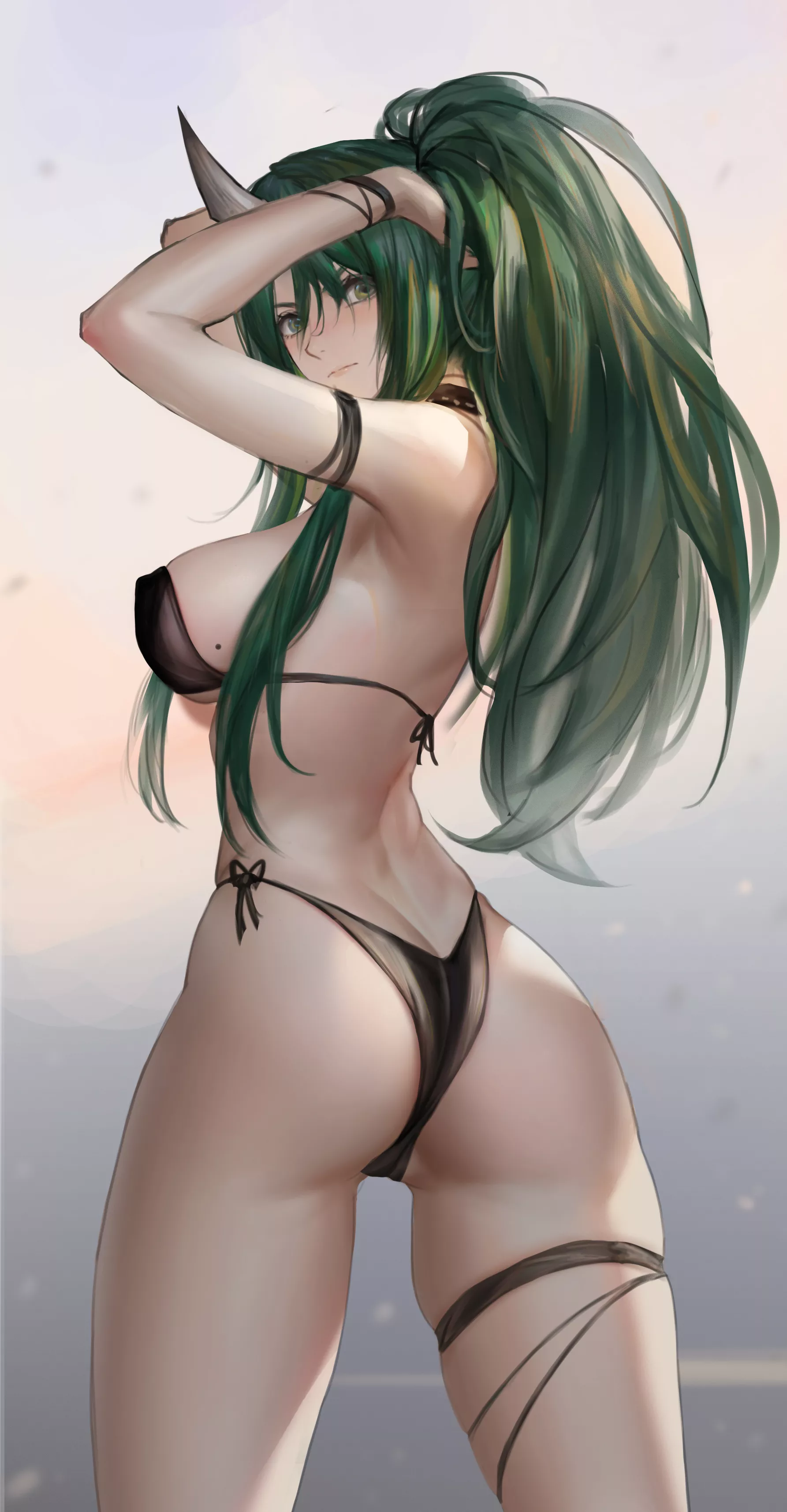 Hoshiguma rearview [Arknights] (Jiam009)