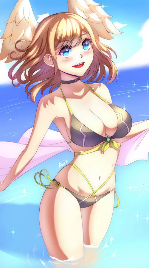 Swimsuit Eunie Another Reason To Love Summer (Anisdrawn) [Xenoblade]
