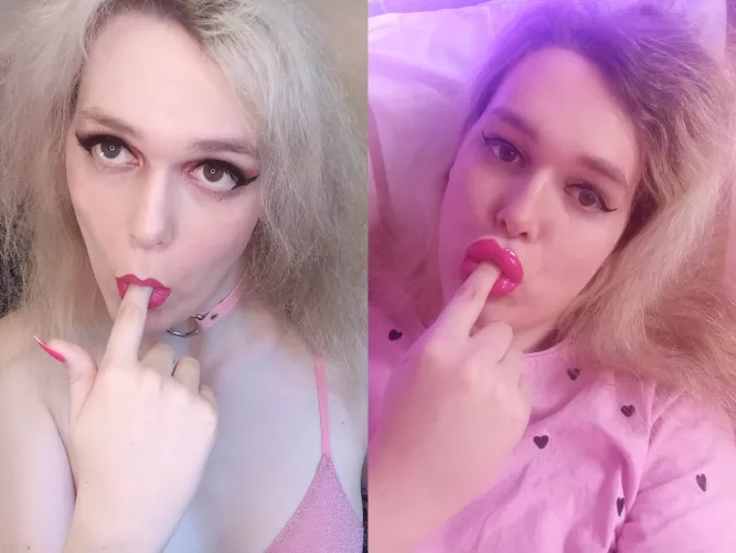 1 year and 3ml of filler apart... Seeing the difference makes me wanna go even bigger and faker!