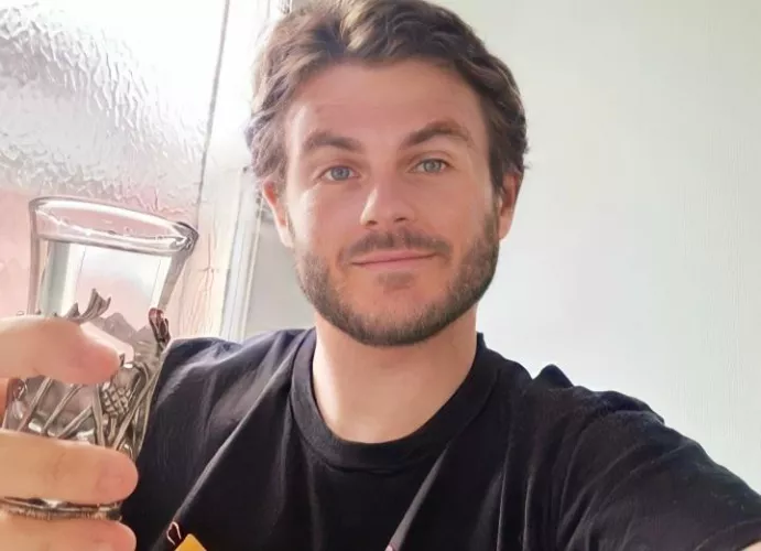 Week after the breakup and I finally managed to force myself to clean the house...celebratory shot!