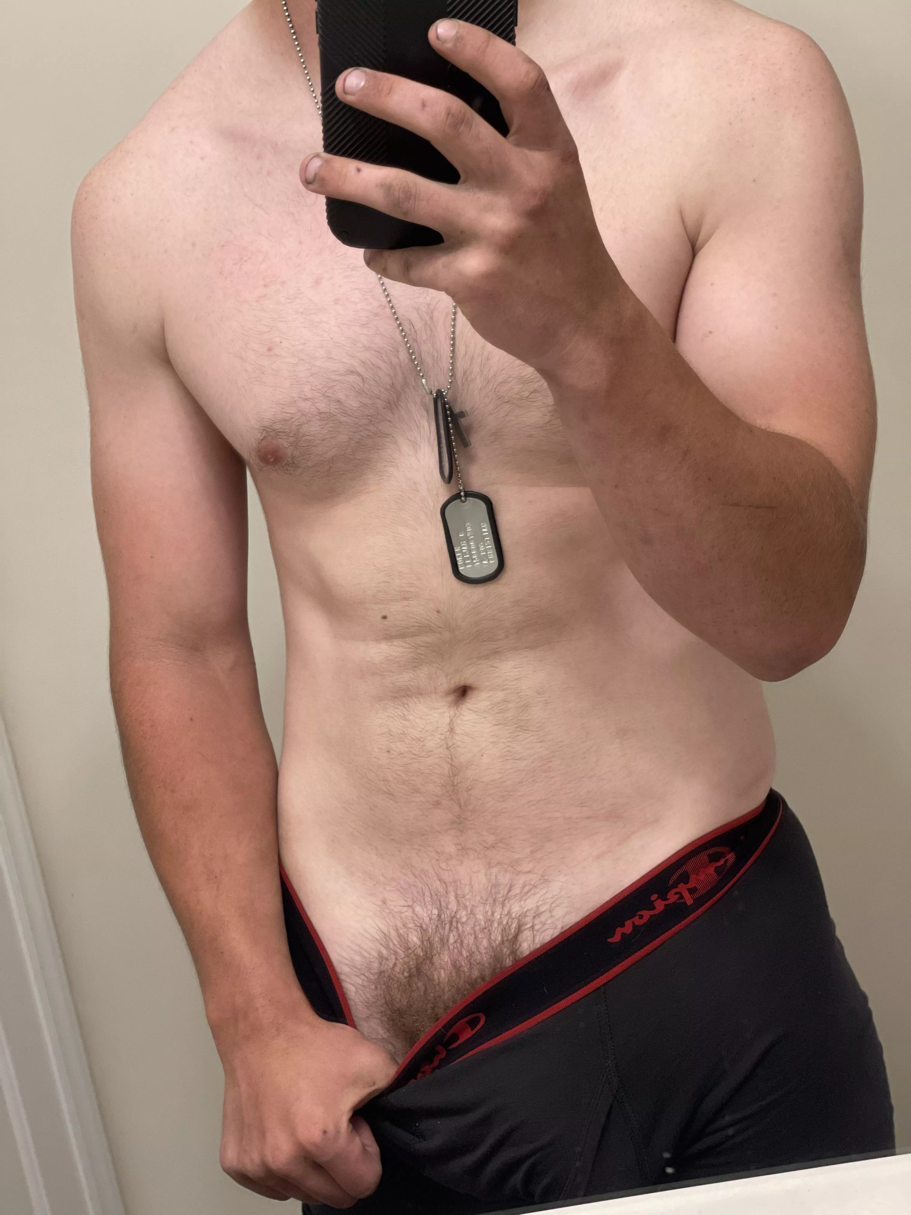 About to shower
