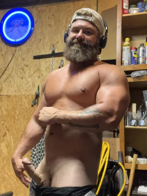 Can’t even get a workout done without getting hard