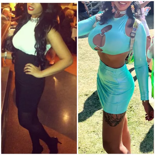 A real bimbo can be both! 10 year difference :)