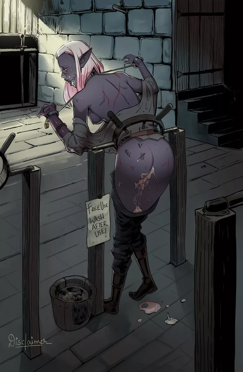 Formerly Queen of the Dark Elves: The terror of all men. Today the dungeon whore: Container of the sperm. Formerly Queen of the Dark Elves: The terror of all men. Today the dungeon whore: Container of the sperm.