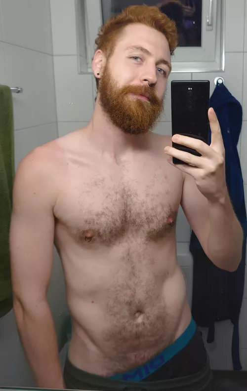 always had a red beard but recently joined the full ginger gang