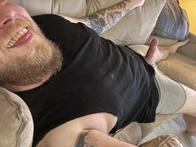 Smiling for the camera