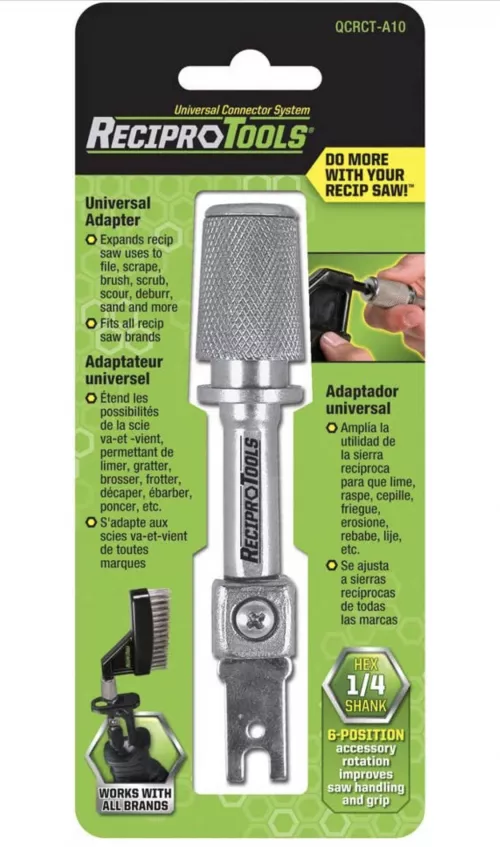 Can anybody tell me if this adapter works with Vac-U-Lock attachments? Looking to build a machine using my reciprocating saw!!