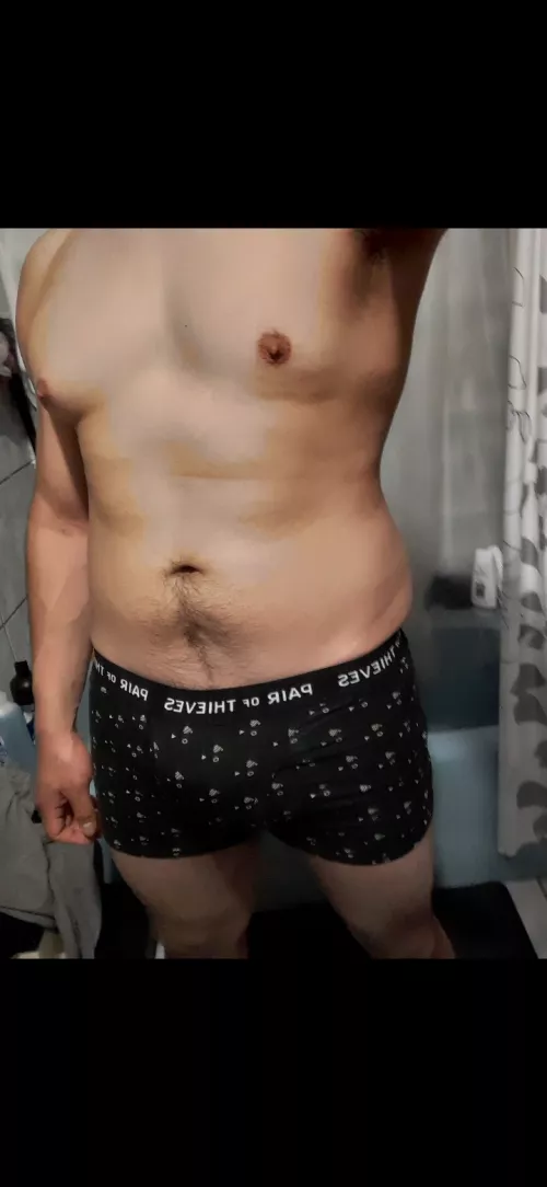 Bout to hit the shower after a long day of work!