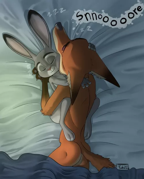 Nick´s booty and bunny cuddles. (Tush)