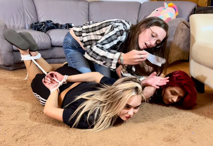 Natty Love returns just in time to bind and gag Blake and Rosie. Enjoy the three of them in Party Pooper now at https://www.clips4sale.com/111172/26385159/party-pooper-large-mp4 or tiedtales.com #BONDAGE