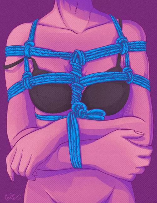 Shibari art by me 💜 I hope you enjoy it!