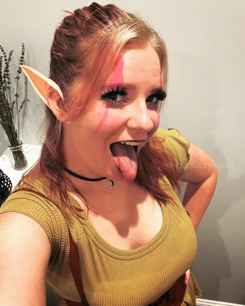 You meet an elf maiden slightly intoxicated in the tavern.... what's your next move? [f]