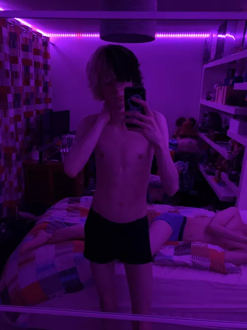 a twink spawned in my bed 😳 what should i do with him?? 😏