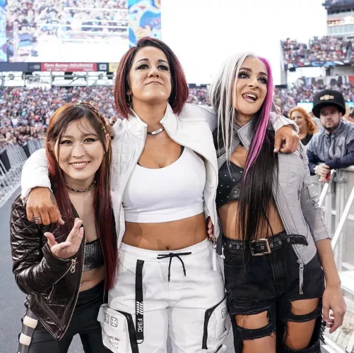 Bayley and her buddies
