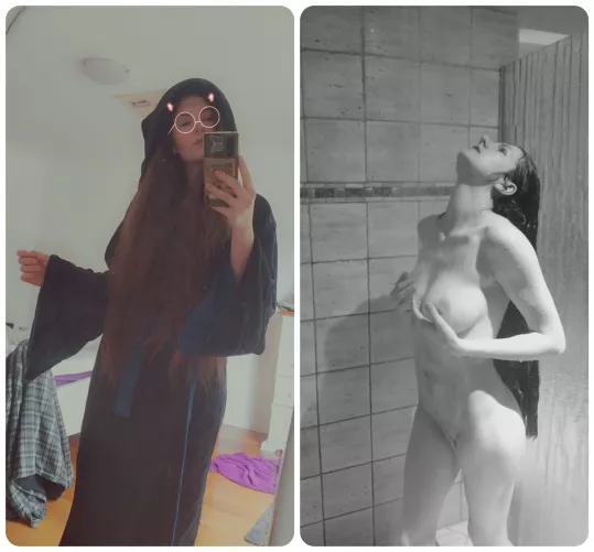 I don't look awkward in the shower 😅