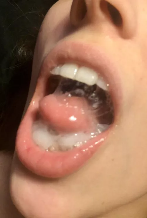 Playing with it before swallowing