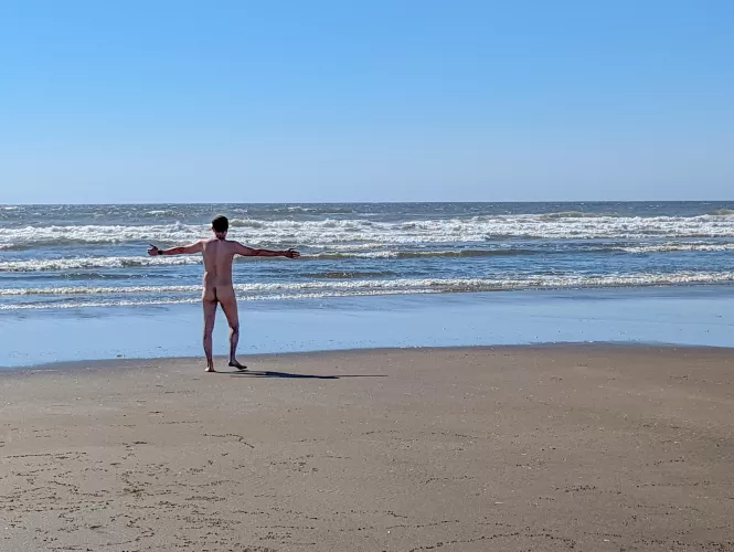 When you get to the coast and no one else is around