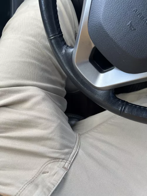 Khaki pants can’t even contain it