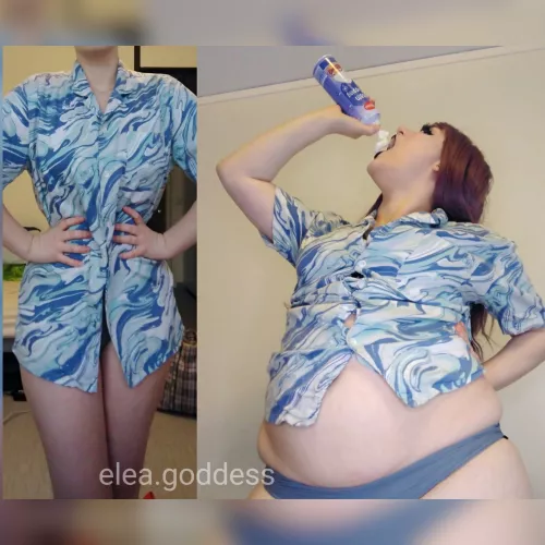 My dad's shirt doesn't fit like it used to... I wonder why