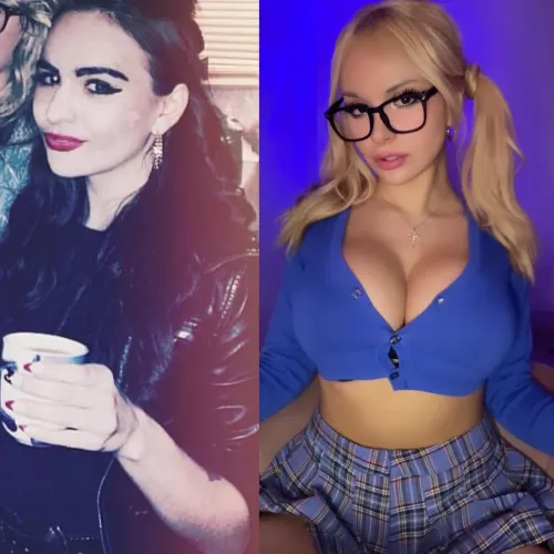 My progress 💘 I can’t believe I was the girl in the first photo!!