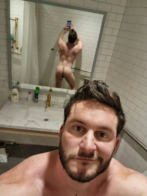 Will anyone join me in the private office shower?