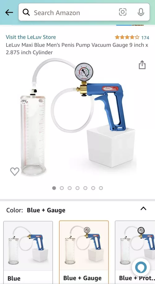 [f] What diameter Leluv cylinder do you like? My partner is very petite and the last vaginal shaped cylinder I tried didn’t fit between her legs. I’m considering the 2.875”