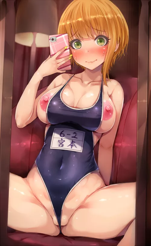 Miyamoto Frederica Old Swimsuit Selfie (Hot melon) [Idolmaster]