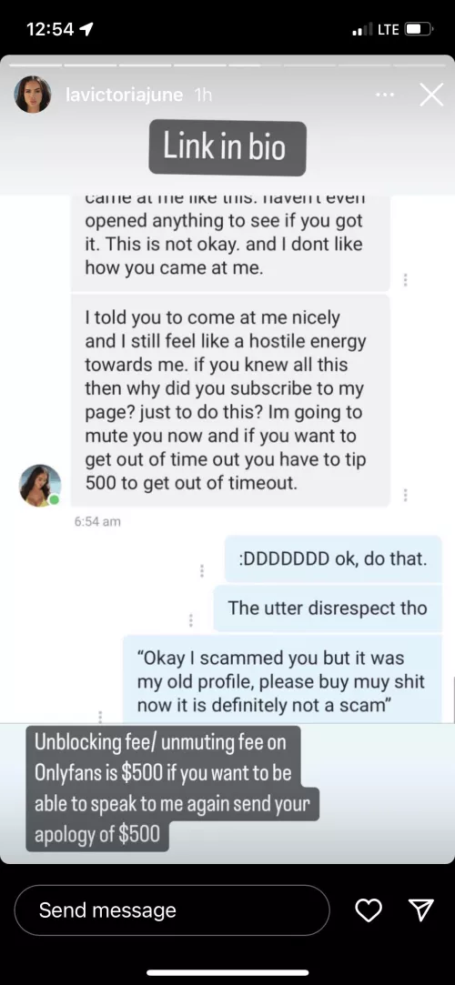 or just create a new O.F page😂😂😂 she still trying to scam people😂