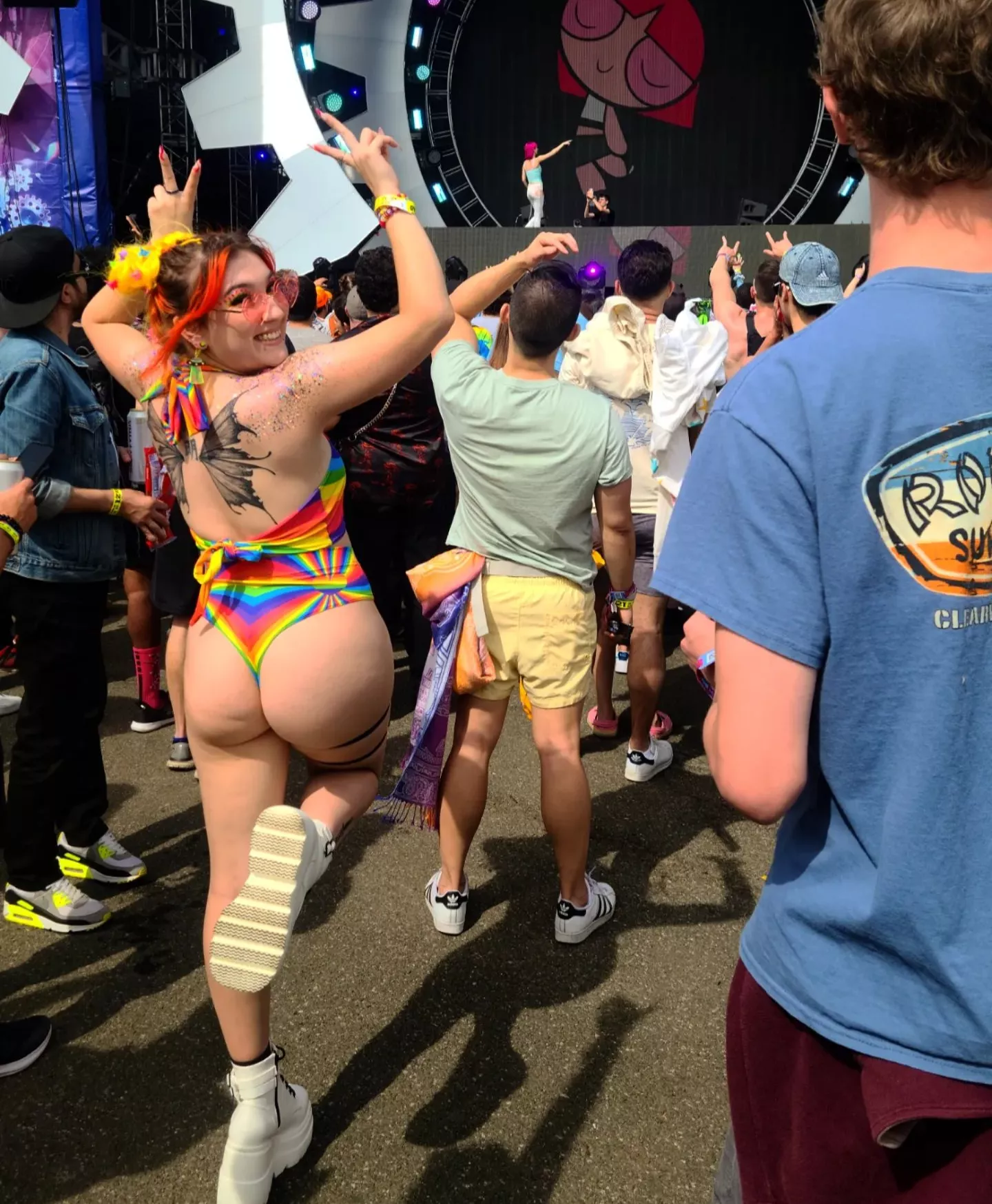 rainbow cheeks