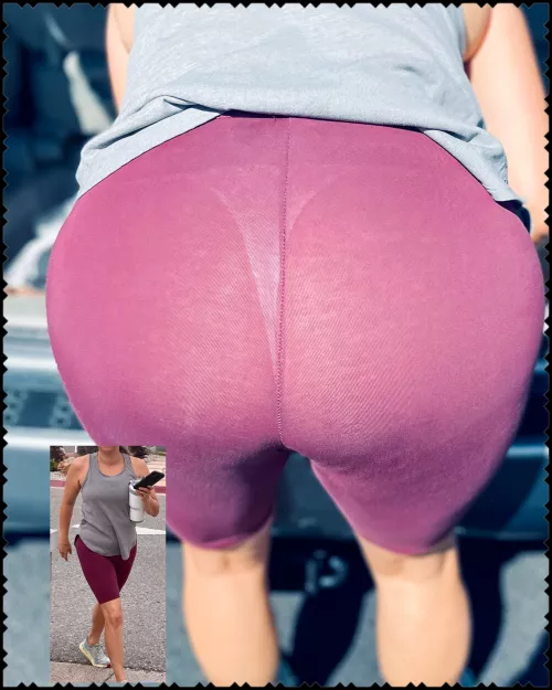 Today I decided to wear a WHITE THONG to the gym. My version of business in the front fun in the back 😀